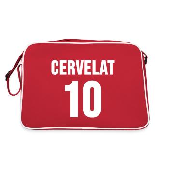 Cervelat 10 bester Schweizer Fussballer - Retro Tasche - Rot/Weiß - Hinten