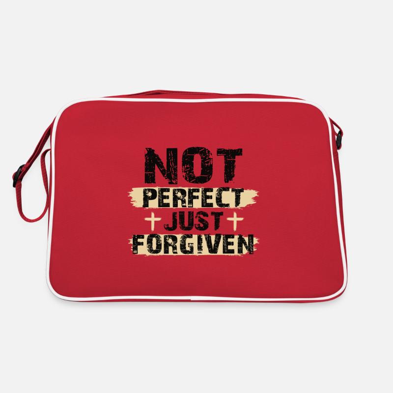 Nicht perfekt, nur vorhergesagte christliche Geschenkideen Retro Tasche