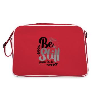 Les dons du christianisme soient immobiles Psaume 46 10 chrétien - Sac Retro - rouge/blanc - Dos