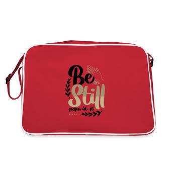 Que le christianisme soit immobile Psaume 46 10 Don chrétien - Sac Retro - rouge/blanc - Dos