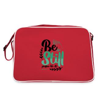 Que le christianisme soit immobile Psaume 46 10 Dons chrétiens - Sac Retro - rouge/blanc - Dos