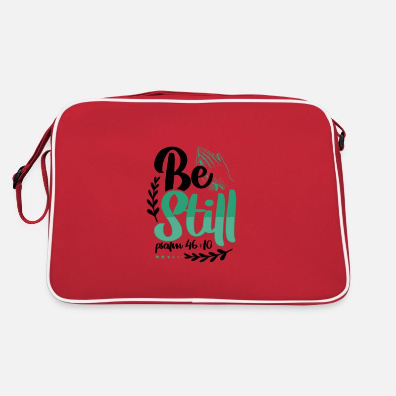 Que le christianisme soit immobile Psaume 46 10 Dons chrétiens Sac Retro