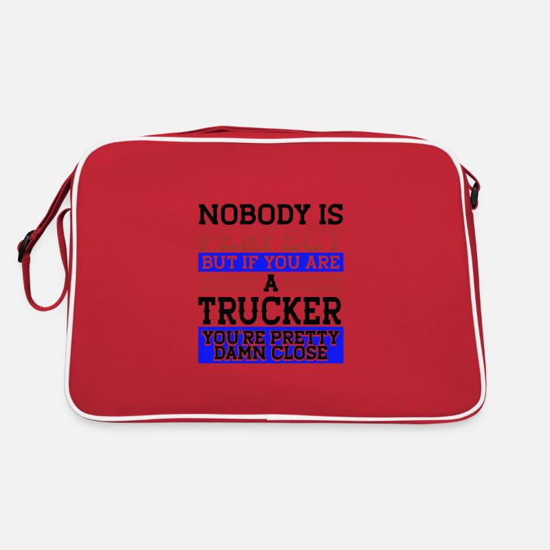Trucker Gift Nobody Perfect Trucker Damn Close Sac Retro