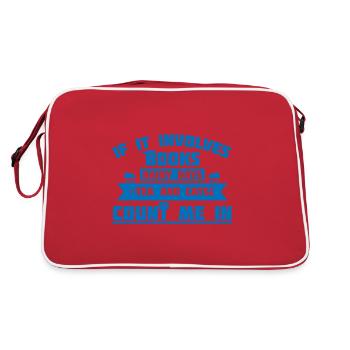 Livres Rainy Tea et Cats Count Me In Book Lover - Sac Retro - rouge/blanc - Dos
