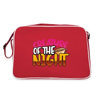 Insomniac Gift Creature of the Night Coffee - Retro Bag - red/white - Back