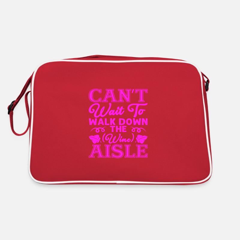 Sarcastic Can't Wait to Walk Down the Wine Aisle Retro Bag
