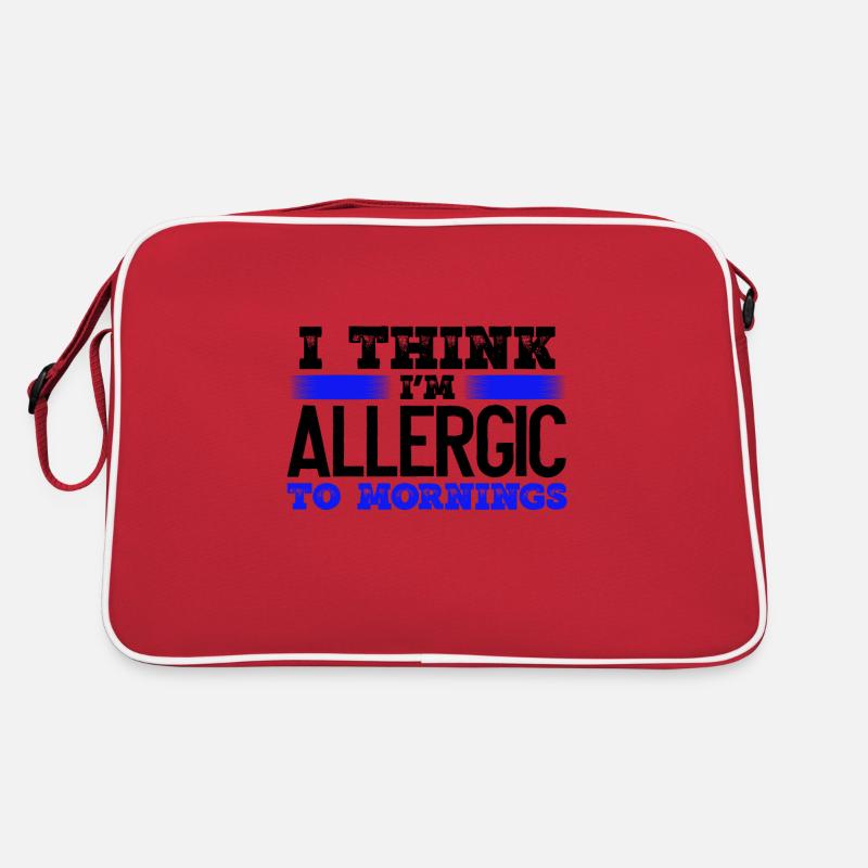 Sarkastische Allergie gegen morgendliche Sarkasmus-Geschenke Retro Tasche