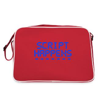 Computer Programming Script Happens Programmer - Retro Bag - red/white - Back