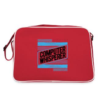 Computer Whisperer Gift Computer Gift Computer - Retro Bag - red/white - Back