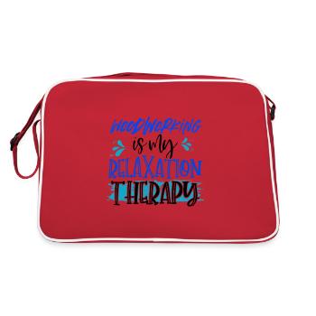 Cadeaux de menuisier Le travail du bois est ma détente - Sac Retro - rouge/blanc - Dos