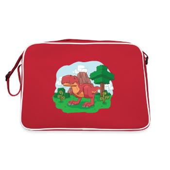 Voxelsaurus Rex - Sac Retro - rouge/blanc - Dos