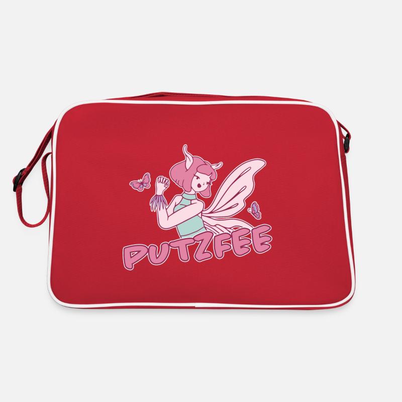 Putzfee Lustiger Spruch Putzfrau Haushalt Geschenk Retro Tasche