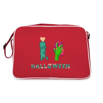 Halloween Zombie Undead Corpse Creature Dead Costume - Retro Bag - red/white - Back