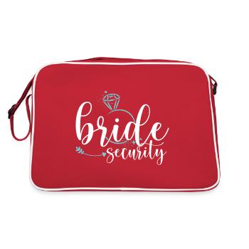 Bachelorette Party | Bride Security - Retro Bag - red/white - Back