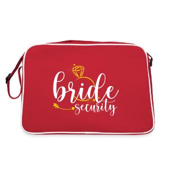 Bride Security Bachelorette Party - Retro Bag - red/white - Back