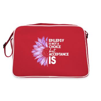Epilepsy Is Not A Choice but Acceptance Is- - Retro Bag - red/white - Back