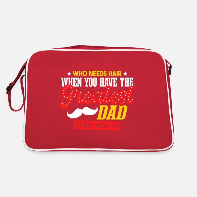 Wer braucht Haare | Vatertag Retro Tasche