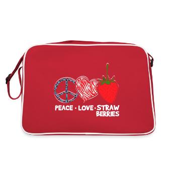 Fraise mignonne - Sac Retro - rouge/blanc - Dos