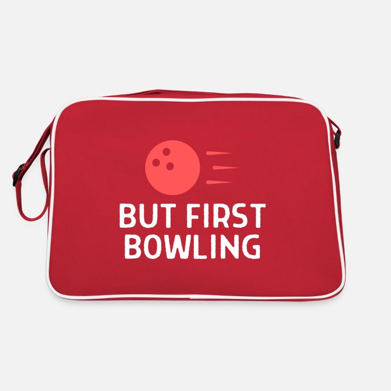 Bowlen Sprüche Bowling Bowler Kegeln Geschenk Retro Tasche