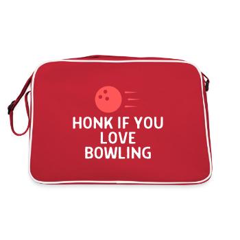 Bowling Dictons Bowling Bowler Skittles Cadeau - Sac Retro - rouge/blanc - Dos