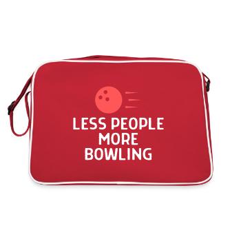Bowling Dictons Bowling Bowler Skittles Cadeau - Sac Retro - rouge/blanc - Dos