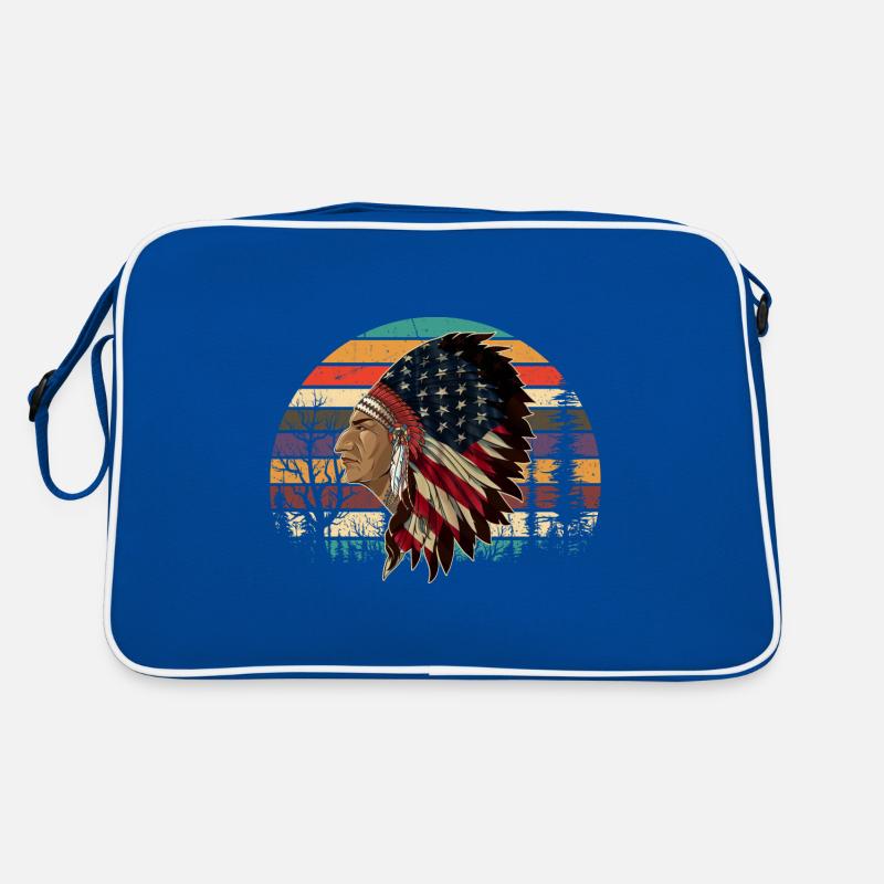 4. Juli Retro Native American Retro Tasche