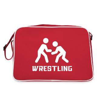 Wrestling - Retro Bag - red/white - Back