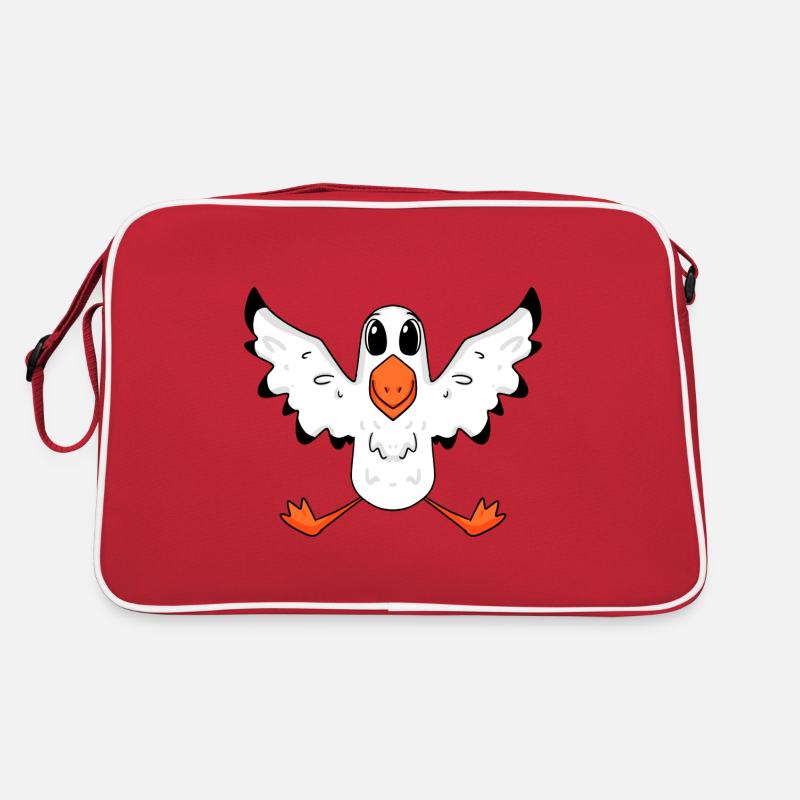 Möwe, nordsee, Vogel Retro Tasche