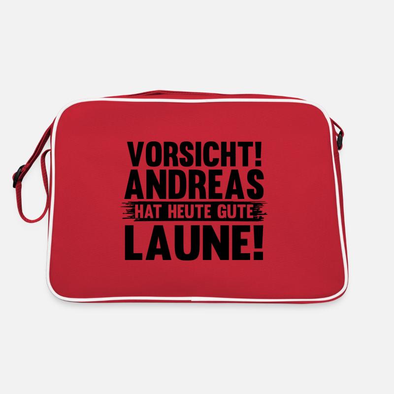 First name Andreas Retro Bag