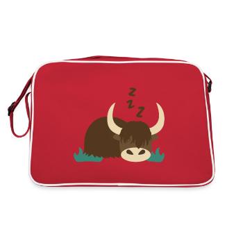 Sleeping Yak - Retro Bag - red/white - Back