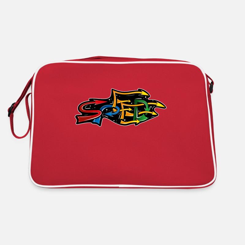 GRAFFITI-GESCHWINDIGKEIT Retro Tasche