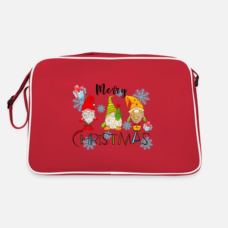 Frohe Weihnachten Süße Gnome Weihnachtsgeschenke Retro Tasche