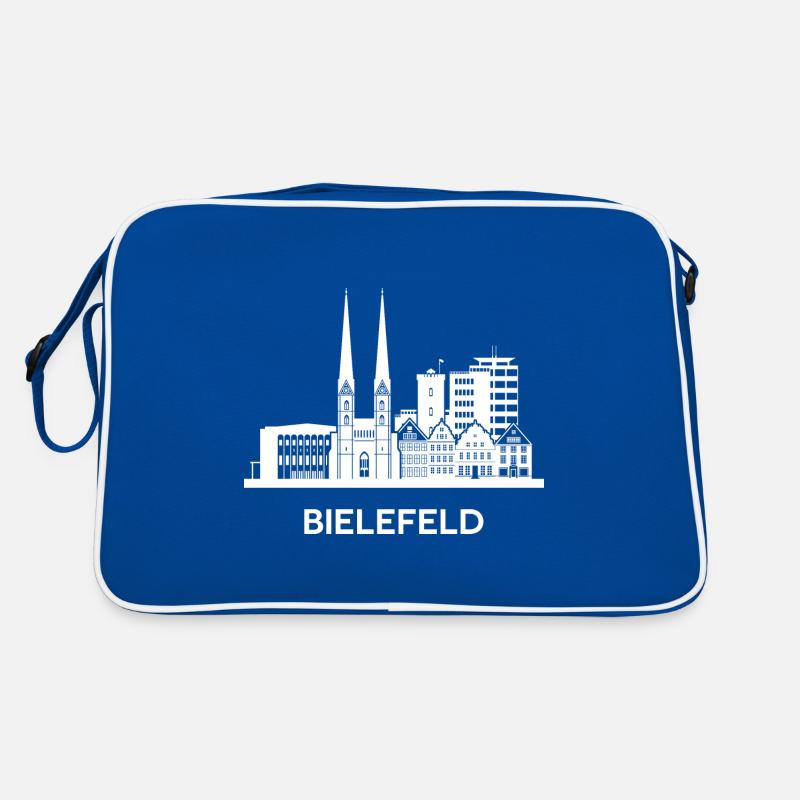 Bielefeld, weiß Retro Tasche
