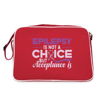 Sensibilisation à l’épilepsie | L’épilepsie n’est pas un choix - Sac Retro - rouge/blanc - Dos