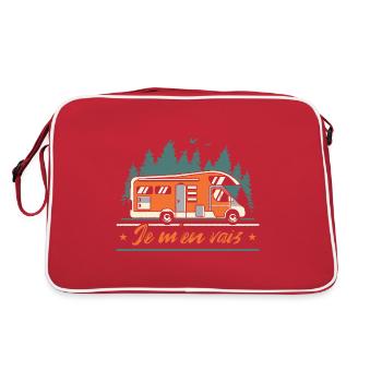 Camping-Car Humour - Sac Retro - rouge/blanc - Dos