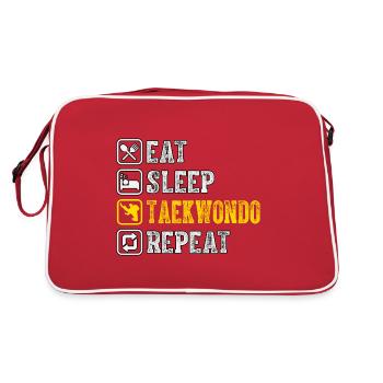 Taekwondo - Sac Retro - rouge/blanc - Dos