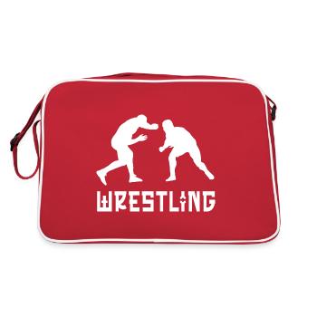 Wrestling - Retro Bag - red/white - Back