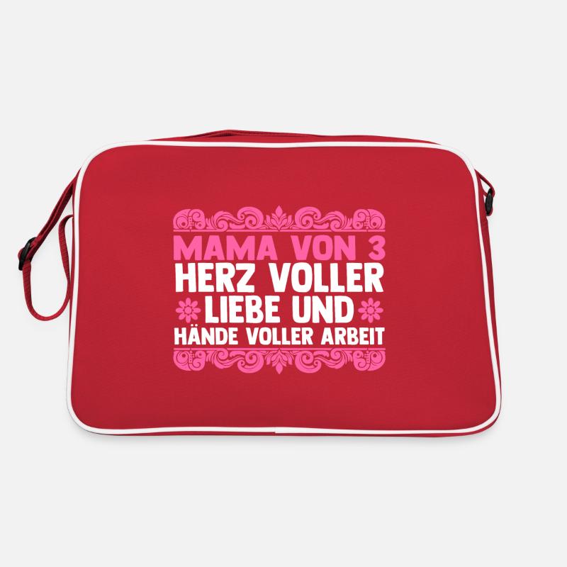 Maman de 3 enfants Sac Retro