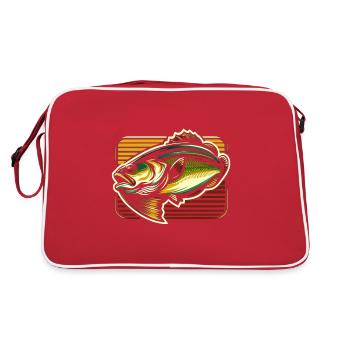 Poisson bar - Sac Retro - rouge/blanc - Dos