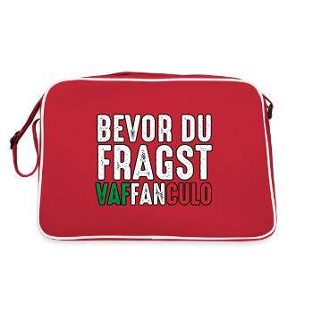 Italy Italian Vaffanculo - Retro Bag - red/white - Back