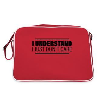 I Understand, I Just Don't Care 6 - Retro Bag - red/white - Back