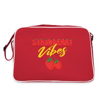 Vibrations de fraise - Sac Retro - rouge/blanc - Dos