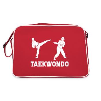 Taekwondo - Sac Retro - rouge/blanc - Dos