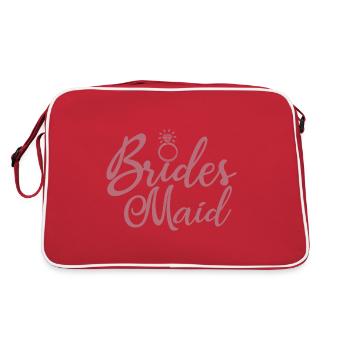 Brides Maid - Mariée Bachelorette Party Cadeau - Sac Retro - rouge/blanc - Dos