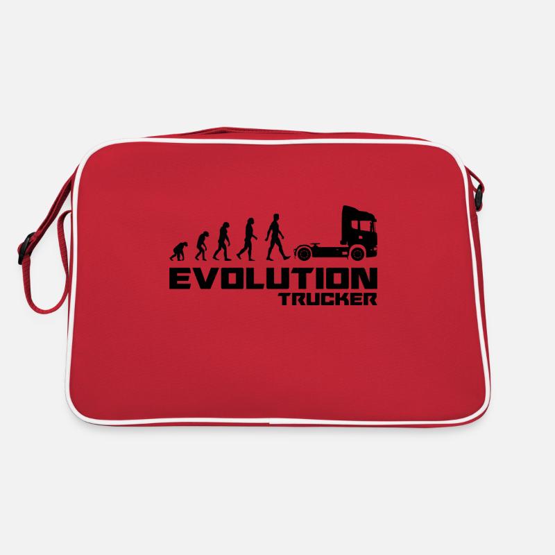 Evolution trucker LKW Lastwagen Anhängewagen Retro Tasche