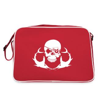 Swordfish Jolly Roger - Retro Bag - red/white - Back