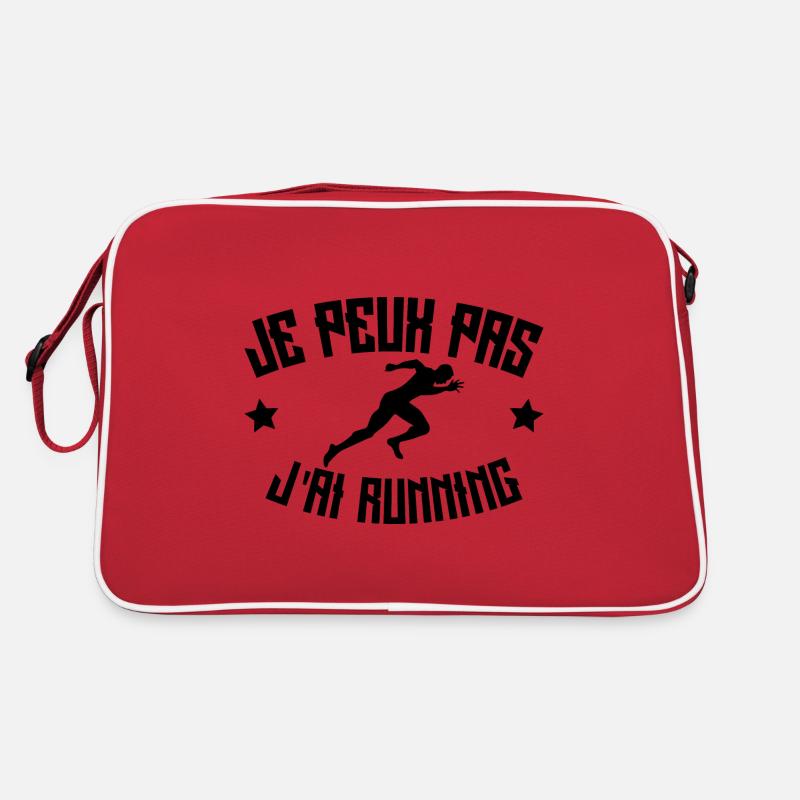 Je Peux Pas J'ai Running - Sac Retro - rouge/blanc