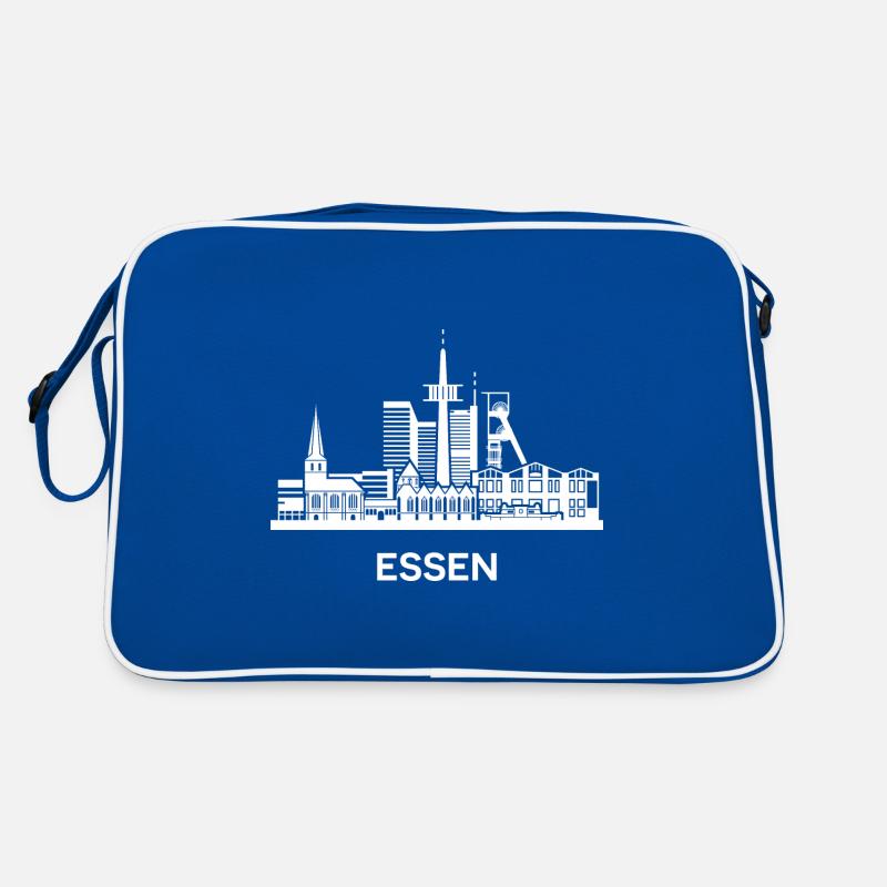 Essen, weiß Retro Tasche