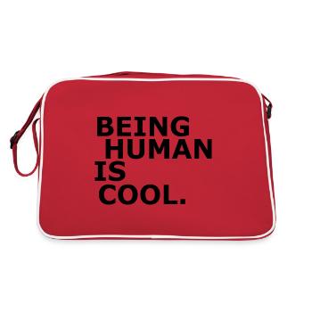 Human - Being human is cool - Be Human - Retro Bag - red/white - Back