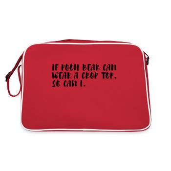 Ventre gratuit drôle citation cool - Sac Retro - rouge/blanc - Dos